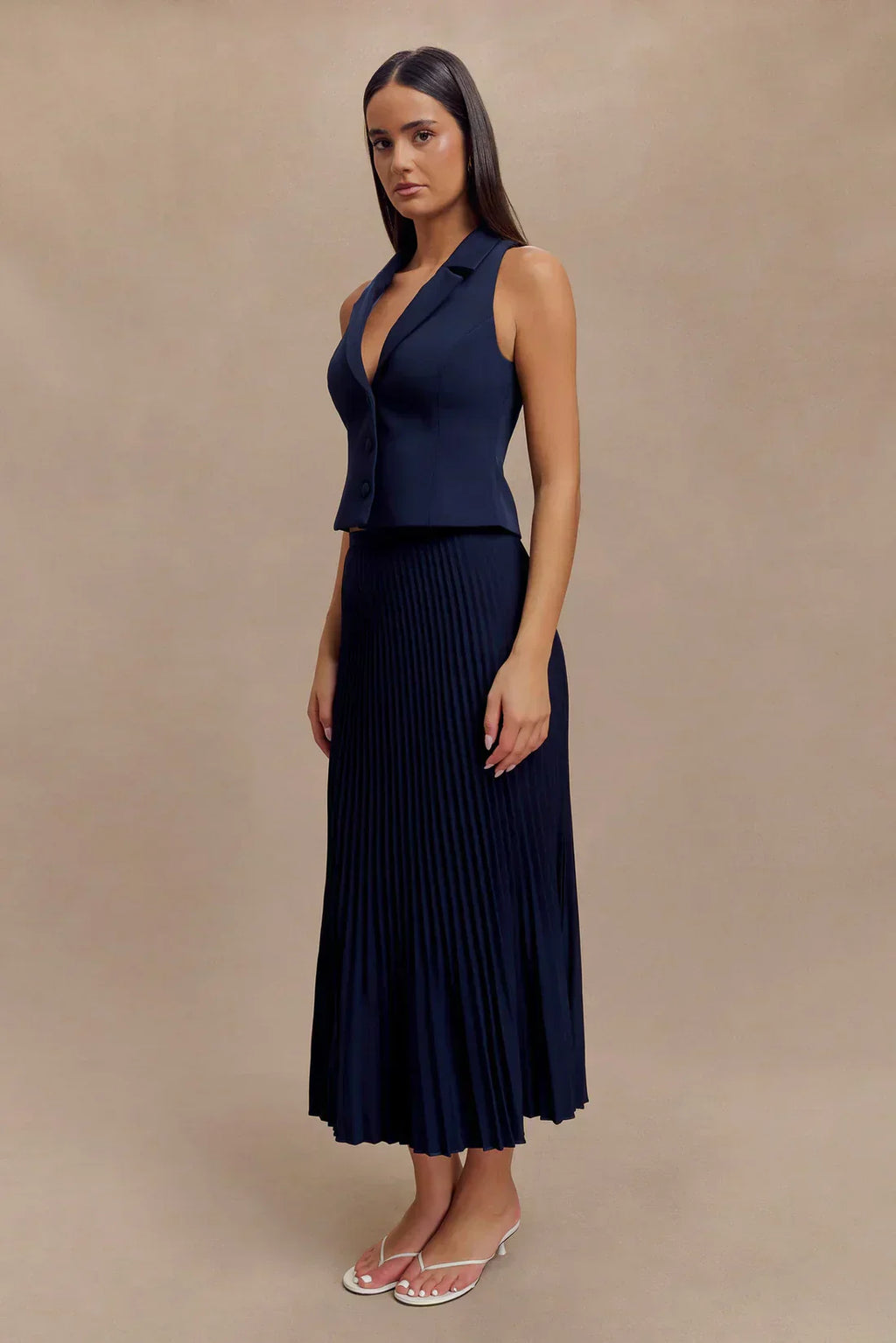 Jupe Midi Plissée