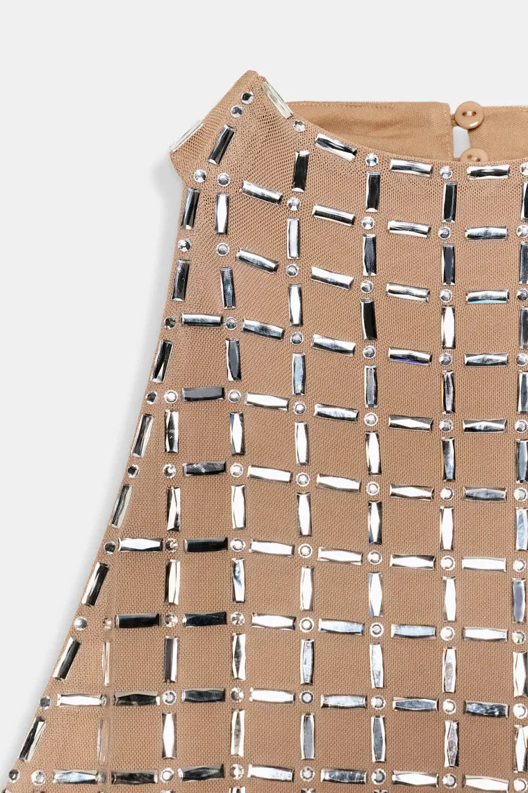 ROBE EN MESH ÉCLATANTE