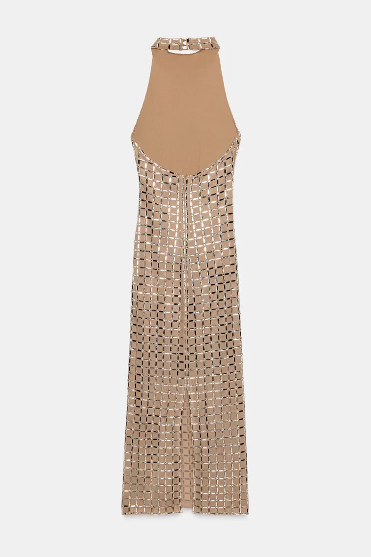 ROBE EN MESH ÉCLATANTE